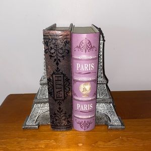 cast iron eiffel tower bookends